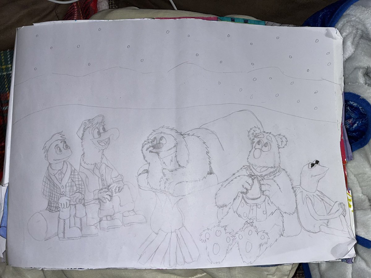 ItsMollyClews's tweet image. Some pals out camping 🙈❤️ First time drawing Rowlf and Walter 🙈❤️