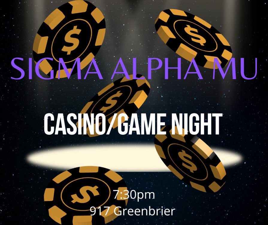 First Rush event is tonight!! Come out to the Sammy’s house and meet the guys while gaming 🃏 DM for more info