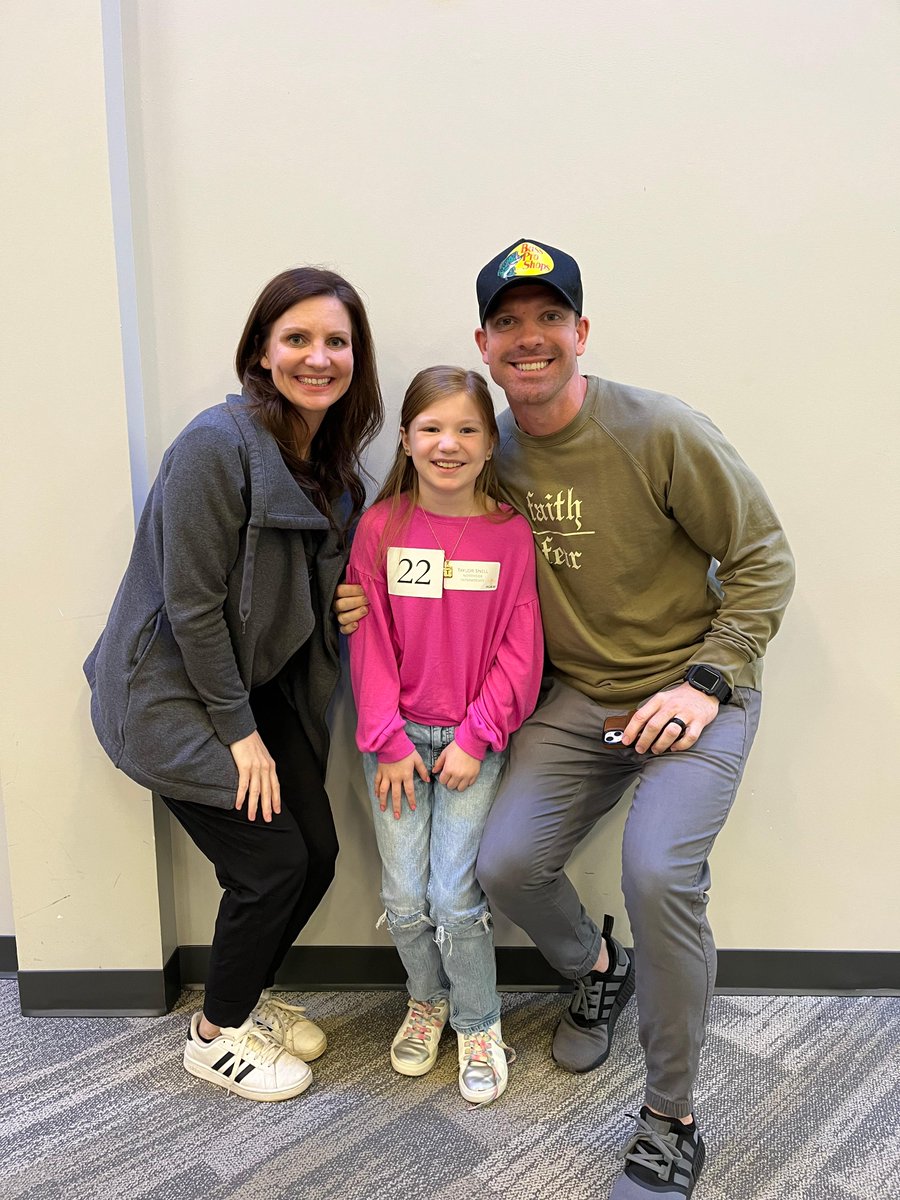 NorthsideInt's tweet photo. Northside is SO proud of Taylor. Taylor is a third grade student from Mrs. Smith's classroom. Taylor represented Northside this morning in the Lee County Spelling Bee. She was cheered on by her family and our runner up, Campbell. Great Job! https://t.co/IrQjpbDwOS