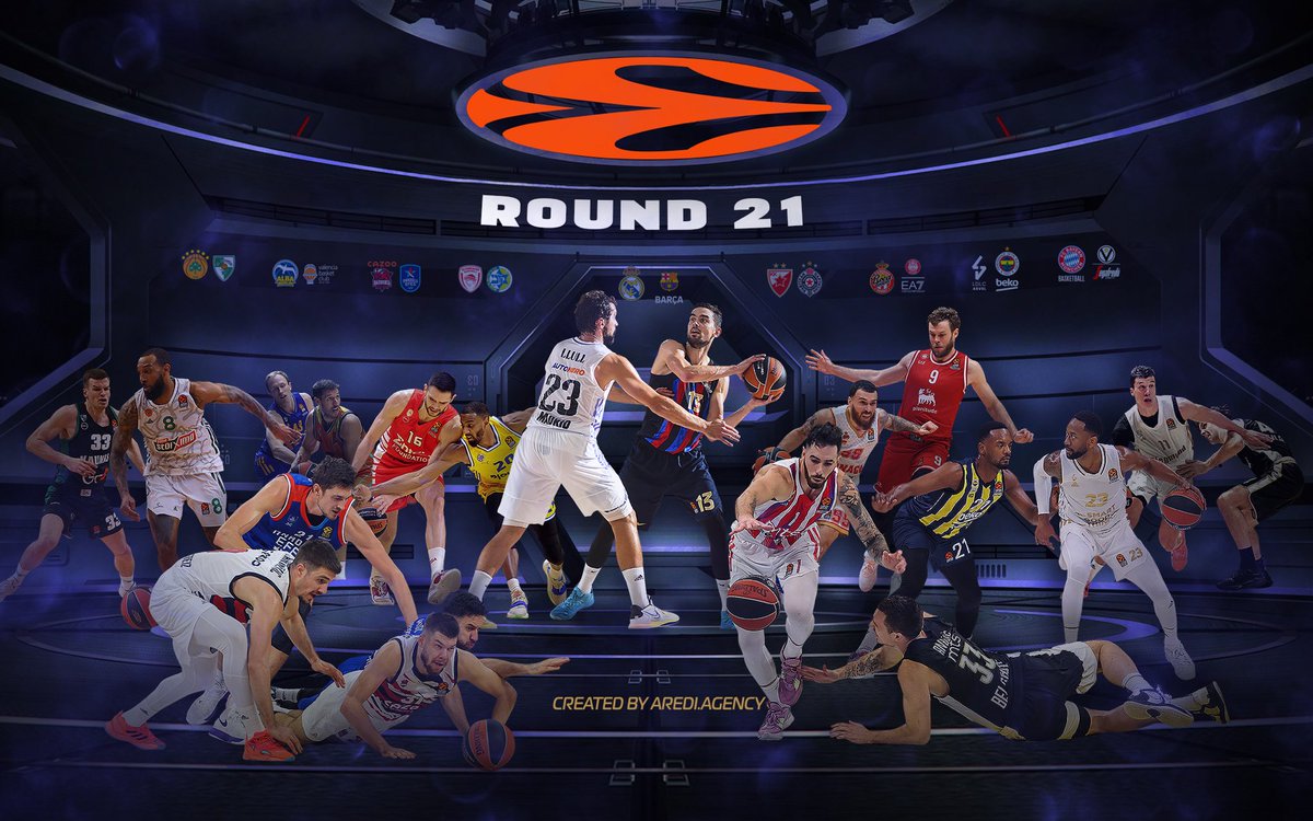 Round 21 starts tomorrow. 

Tag your favorite team

#sportsart #digitalsport #sportsbranding #EuroLeague