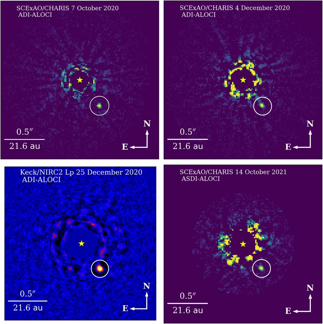 maximaxoo's tweet image. #Space: astronomers snap first confirmed #DirectImage of a #BrownDwarf orbiting a star in the Hyades Cluster — Its mass is similar to a #GiantPlanet: between 22–36 Jupiter masses!
👁 ► keckobservatory.org/giant-brown-dw… ◄ via @KeckObservatory