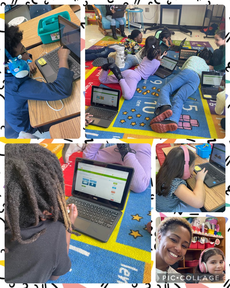⚠️Young Minds At Work⚠️⁦@Carterslilbirds⁩ were working hard practicing and applying what they learned about measurement in ⁦@IXLLearning⁩ #ncssbethebest #ncsst4t #flexibleseating