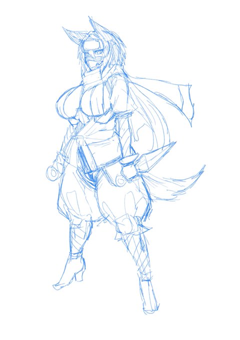 何か降りてきたからメモ程度に描いたけどめちゃくちゃ可愛いな…… 