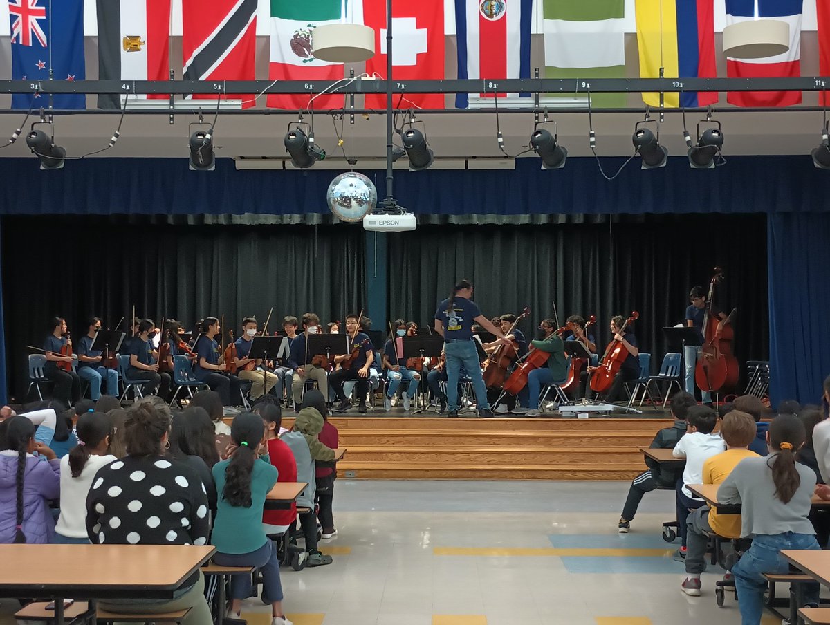 Great day of recruiting at Shakerag, Wilson Creek &amp; Findley Oaks! Check out the guest horn player at Shakerag! 😍 It was a treat to see all our students old music teachers today! They are SO amazing and we are lucky to get their talented kids!