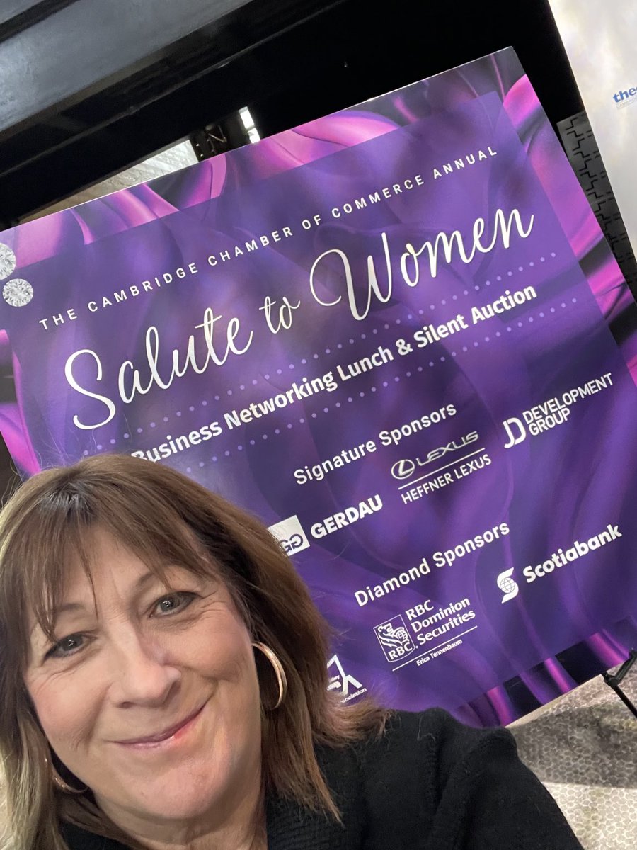 Come see us at the ⁦<a href="/My_Chamber/">Cambridge Chamber</a>⁩ Women in Business lunch! Another great event! ⁦@ExpGuelph⁩ #hireguelphcoop