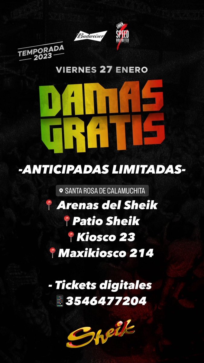 Conseguí tus anticipadas👇🏽