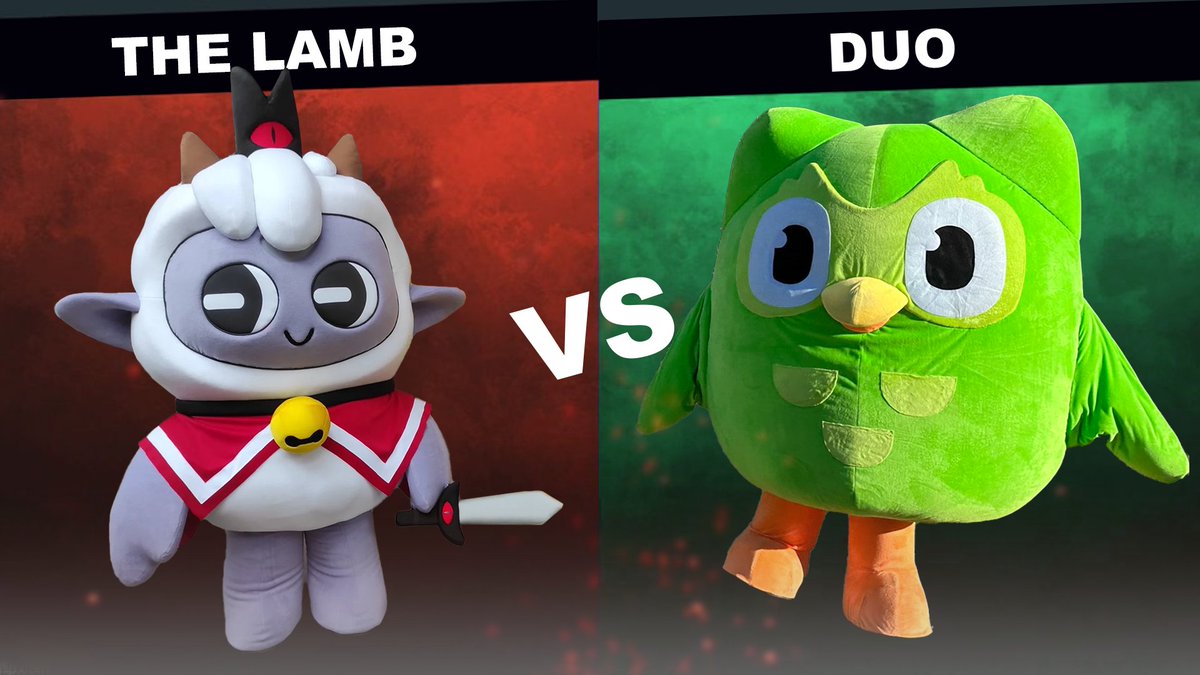 Cult of the Lamb on X: Fight me @duolingo at @TheCreatorClash 😡😡😡   / X