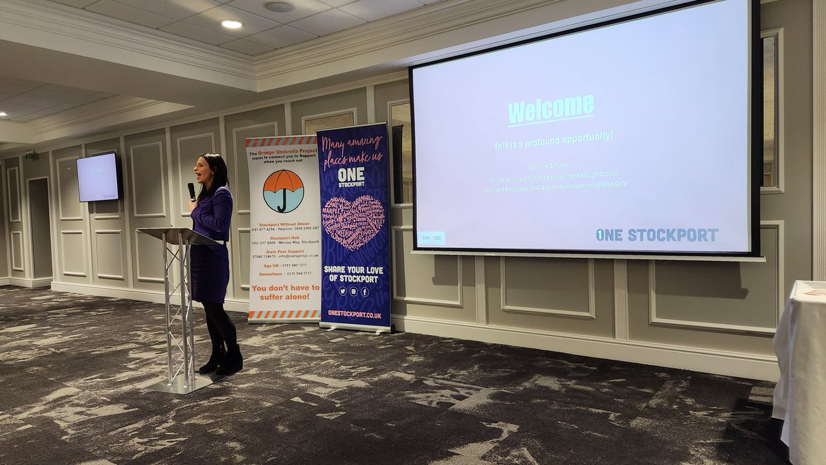 Great session at #StockportCounty  relaunching and reinvigorating our #OneStockport Neighbourhood and Prevention strategy. Brilliant opener from Caroline <a href="/SMBC_chiefexec/">Michael Cullen</a> setting out our ambitious vision. So much energy in the room.<a href="/ViaductCare/">Viaduct Care</a> <a href="/OneStockport/">One Stockport</a> <a href="/StockportMBC/">Stockport Council</a>  @GM_ICP