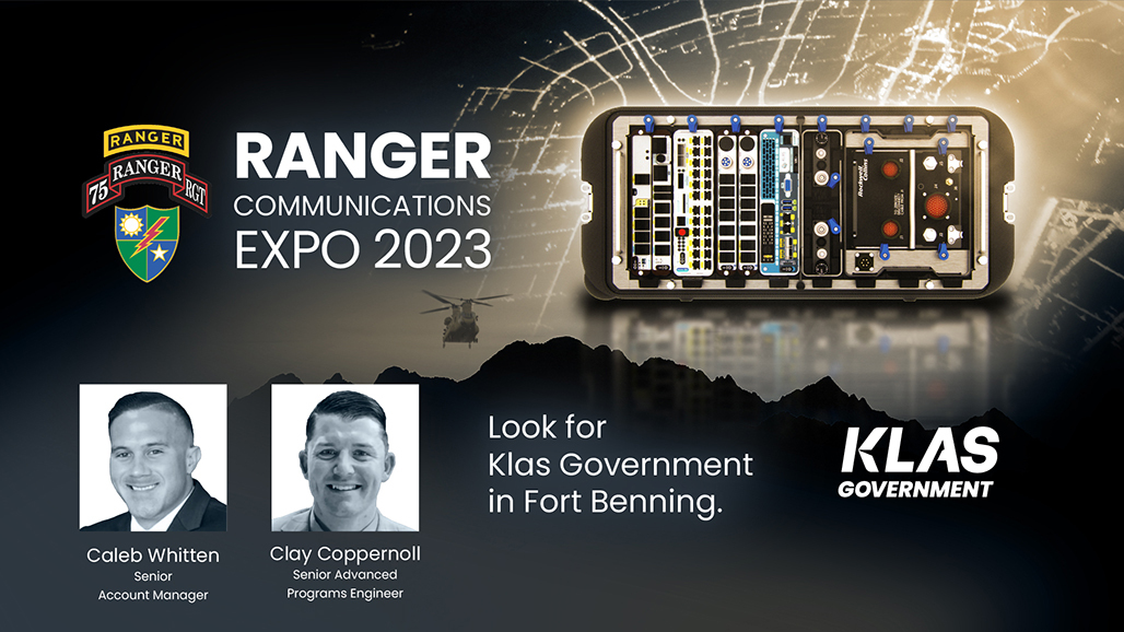 klasgovernment's tweet photo. The #TacticalMissionNetwork (TMN) TRIK’s #TrueTactical™ form factor is one of a kind. To learn more, visit our team at Ranger Communications Expo 2023 organized by the #75thRangerRegiment to discuss how Klas Government can help support your mission. https://t.co/QbeVpIVvwl