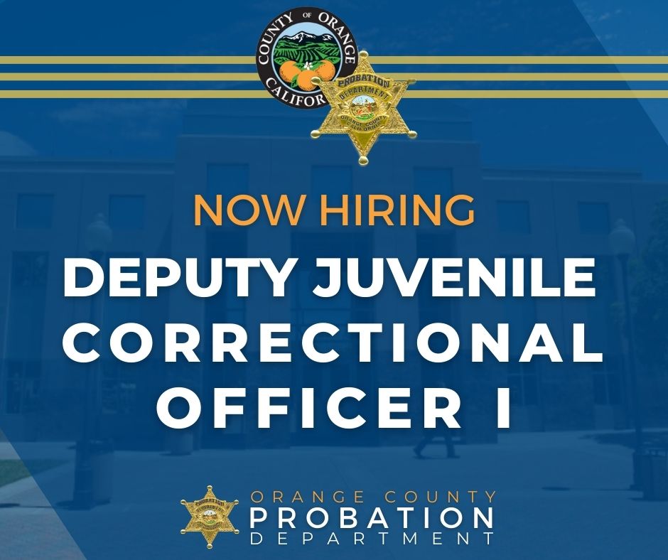 OCProbationDept's tweet photo. NOW HIRING - Deputy Juvenile Correctional Officer I
The Orange County Probation Department seeks to fill the position of Deputy Juvenile Correctional Officer (DJCO) I.
#NowHiring # #JoinOCP #WeAreOCProbation #ocprobation https://t.co/TalDsCYC3s
