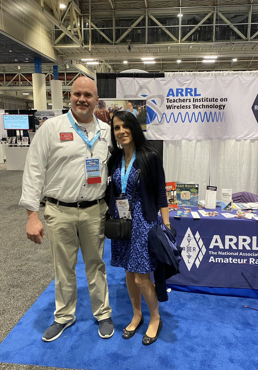eduappsandmore's tweet photo. I thoroughly enjoyed getting to meet @Rdene915 and discuss what we are doing with ARRL Teachers Institute to bring donor-funded staff development and equipment to STEM/STEAM programs. I look forward to seeing you at ISTE this year! https://t.co/9WEVVy94HH #edtech #stem #stemedu https://t.co/VjpI3XE0eW