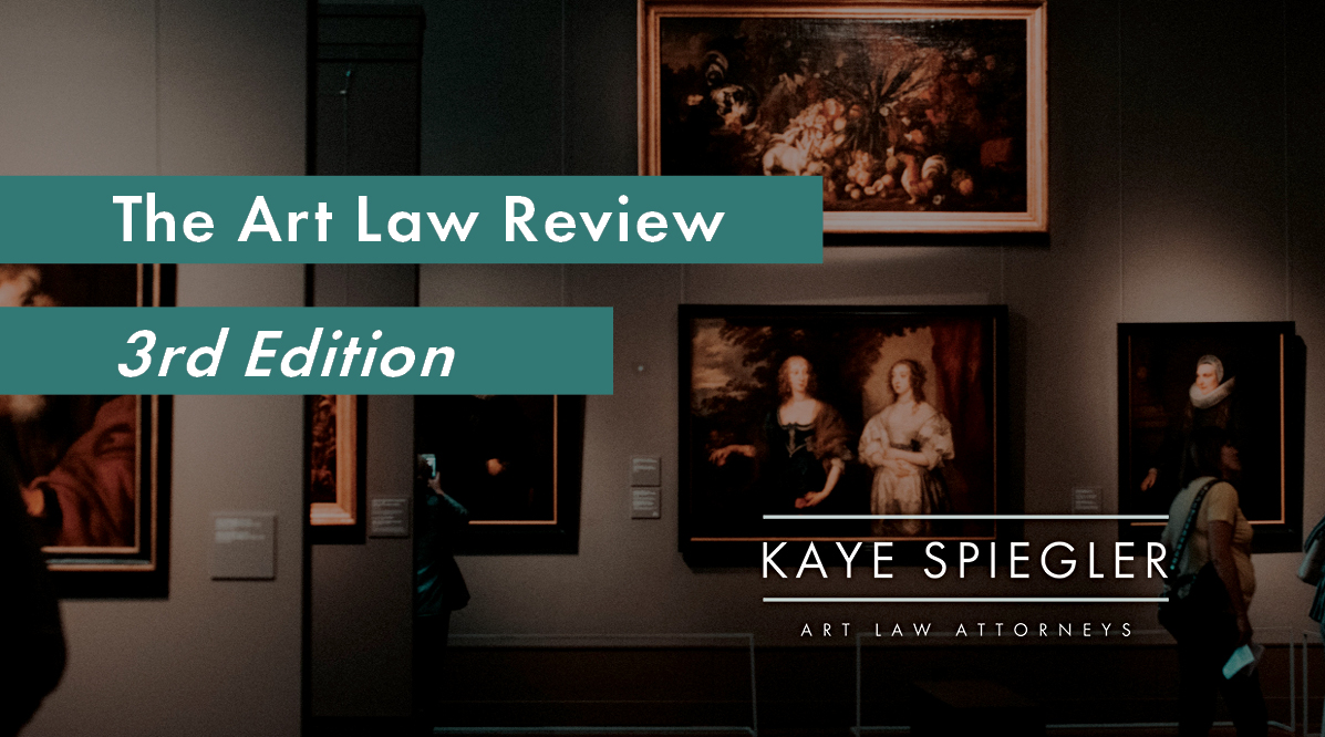 KayeSpiegler's tweet photo. Kaye Spiegler members, Lawrence Kaye and Howard Spiegler, are the editors of the third edition of The Art Law Review. Lawrence and Howard, along with counsel Yaél Weitz and Gabrielle Wilson, contributed a chapter providing an overview of art law in the US.
https://t.co/mnNvdLtNQU https://t.co/gIB1Mu85L7