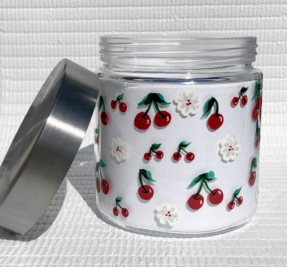 etsy.com/listing/119671… #canister #cherrycanister #cherrydecor #TMTinsta #etsyfinds #homedecor #kitchendecor #valentinesdaygift