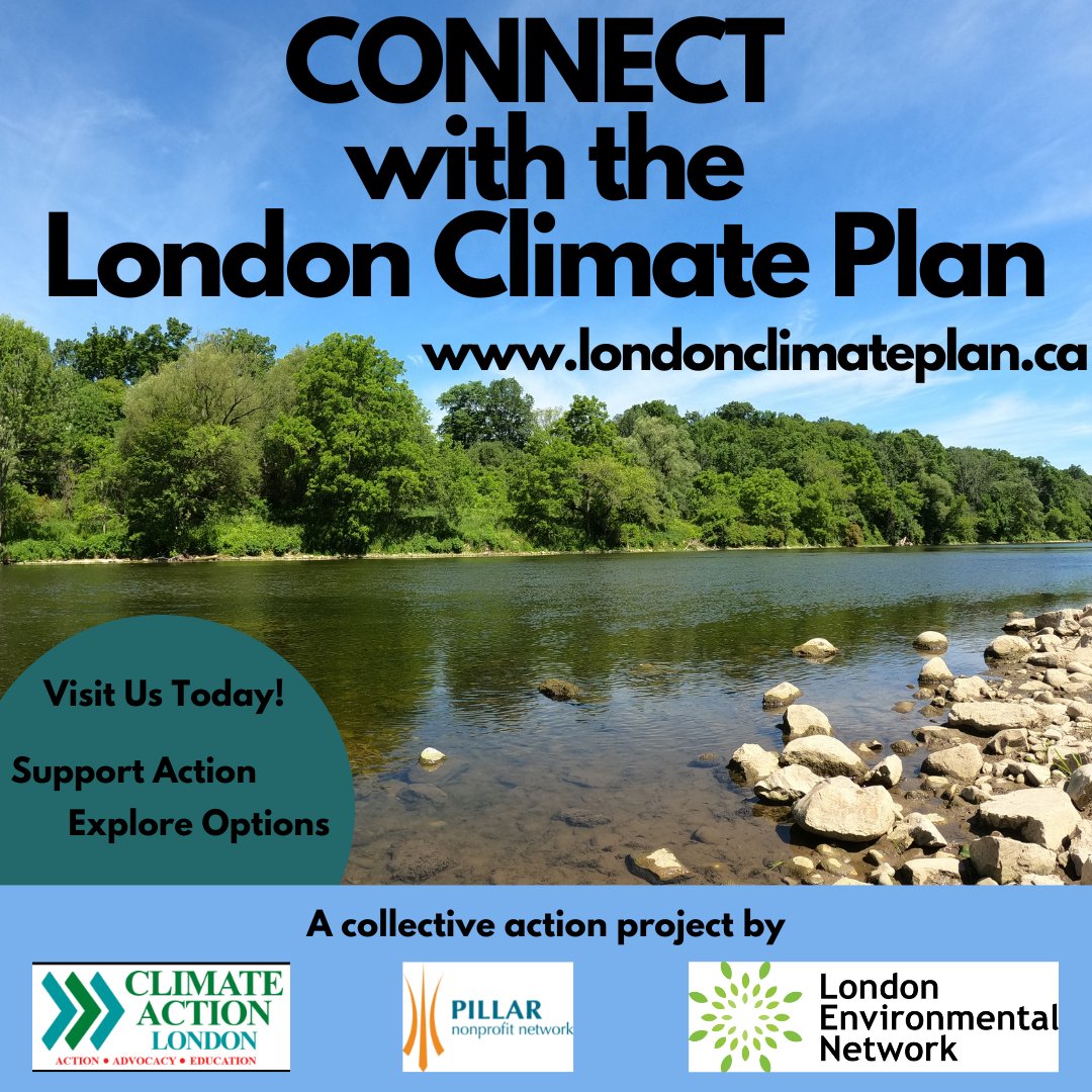 We are excited to announce with our project partners the launch of ‘Connect with the London Climate Plan’ campaign

Support #climateaction in #ldnont & explore options of connecting with others

londonclimateplan.ca

#ldnontclimateaction #environment #nature #green #climate
