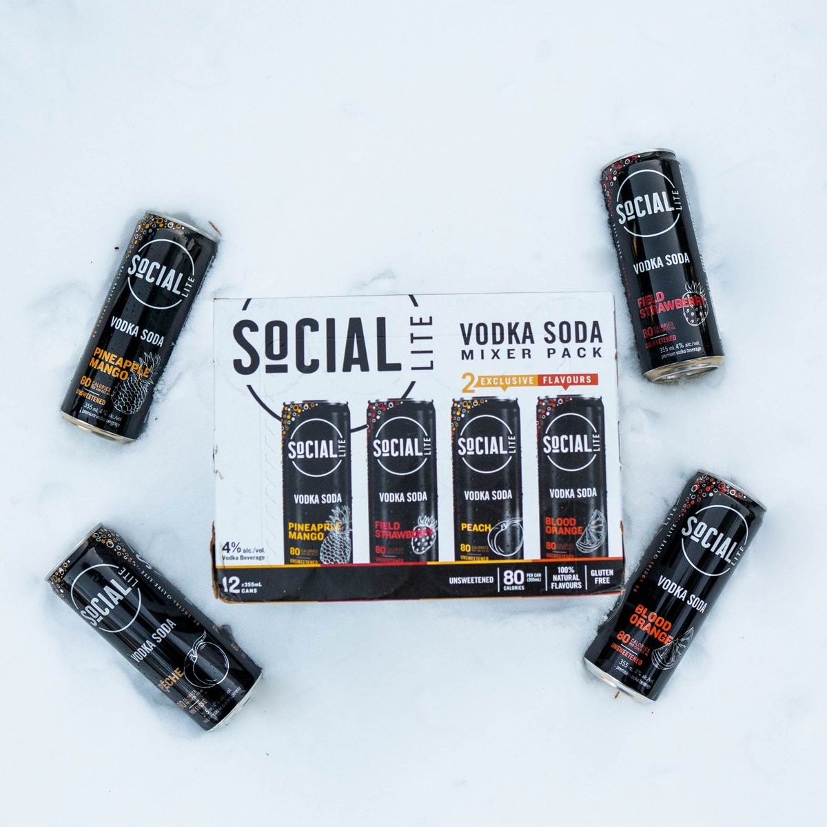 We don't get a lot of weather variety in the winter time, but at least you can have your choice with our SoCIAL LITE Mixer Pack.