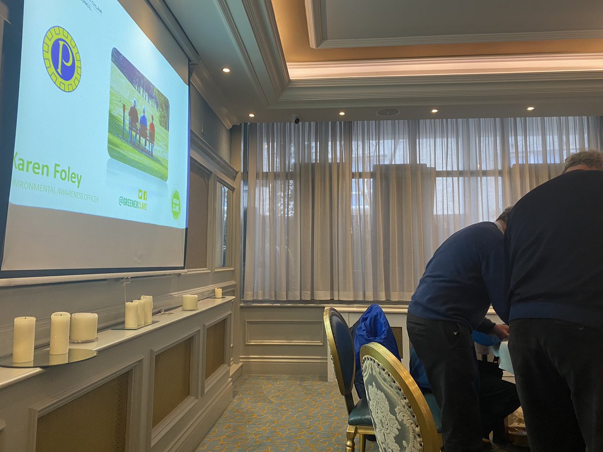 GreenerClare's tweet image. Delighted to present to #Probus Club for men yesterday in Ennis. What a fantastic group! Amongst topics discussed were a #CircularEconomy therefore delighted to see that this was a #SingleUse free event at the @OldGroundHotel 👌👏
#GreenBusiness #ClimateAction