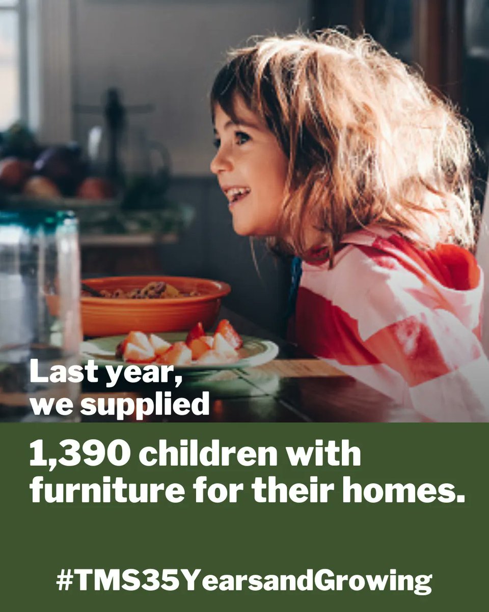 For children in need, it's the little things that make a difference: sheets for their bed, a bowl and spoon to eat breakfast in the morning,  a bookcase to store their belongings. All this and more is provided through The Mustard Seed Furniture Program. #TMS35YearsandGrowing