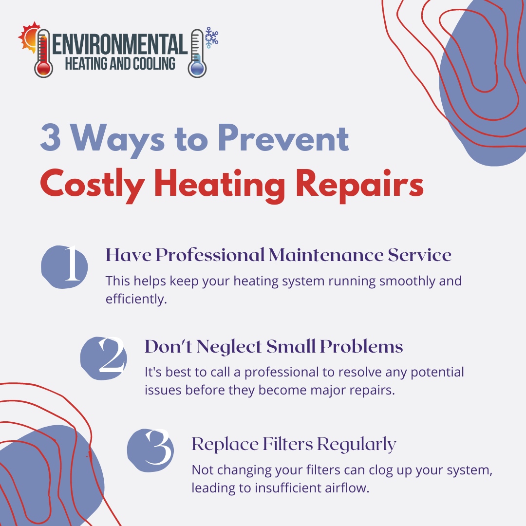 Check out these three HVAC tips to help you avoid costly heating repairs and keep your home cozy all winter long!