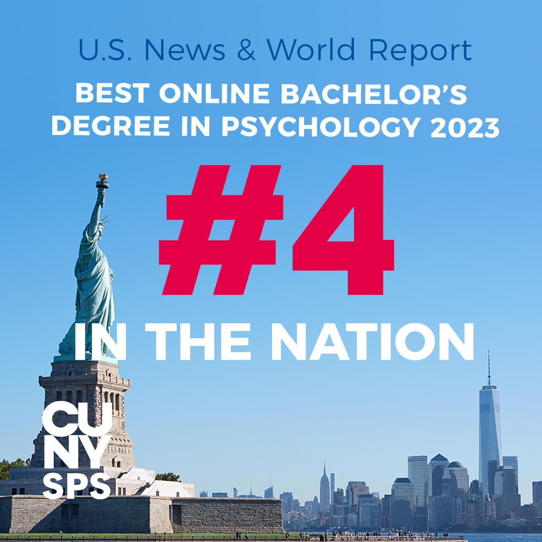 CUNYSPS's tweet image. Exciting Announcement! The BA in Psychology program at #CUNYSPS has been ranked No. 4️⃣ in @USNewsEducation&apos;s #BestOnlinePrograms! 👏