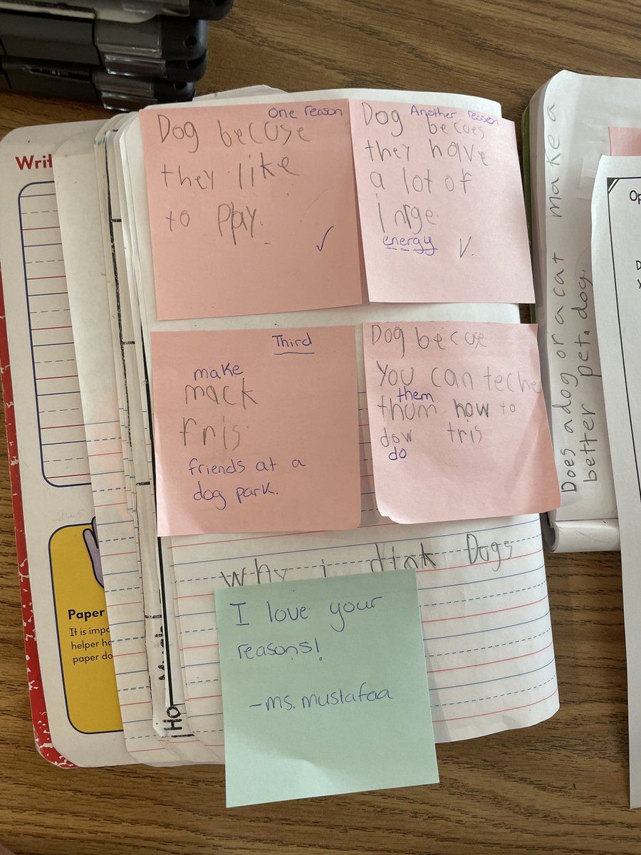 2nd grade is working on opinion writing &amp; using convincing reasons to persuade their reader! Let’s give this scholar a round of applause 👏🏽👏🏽👏🏽
