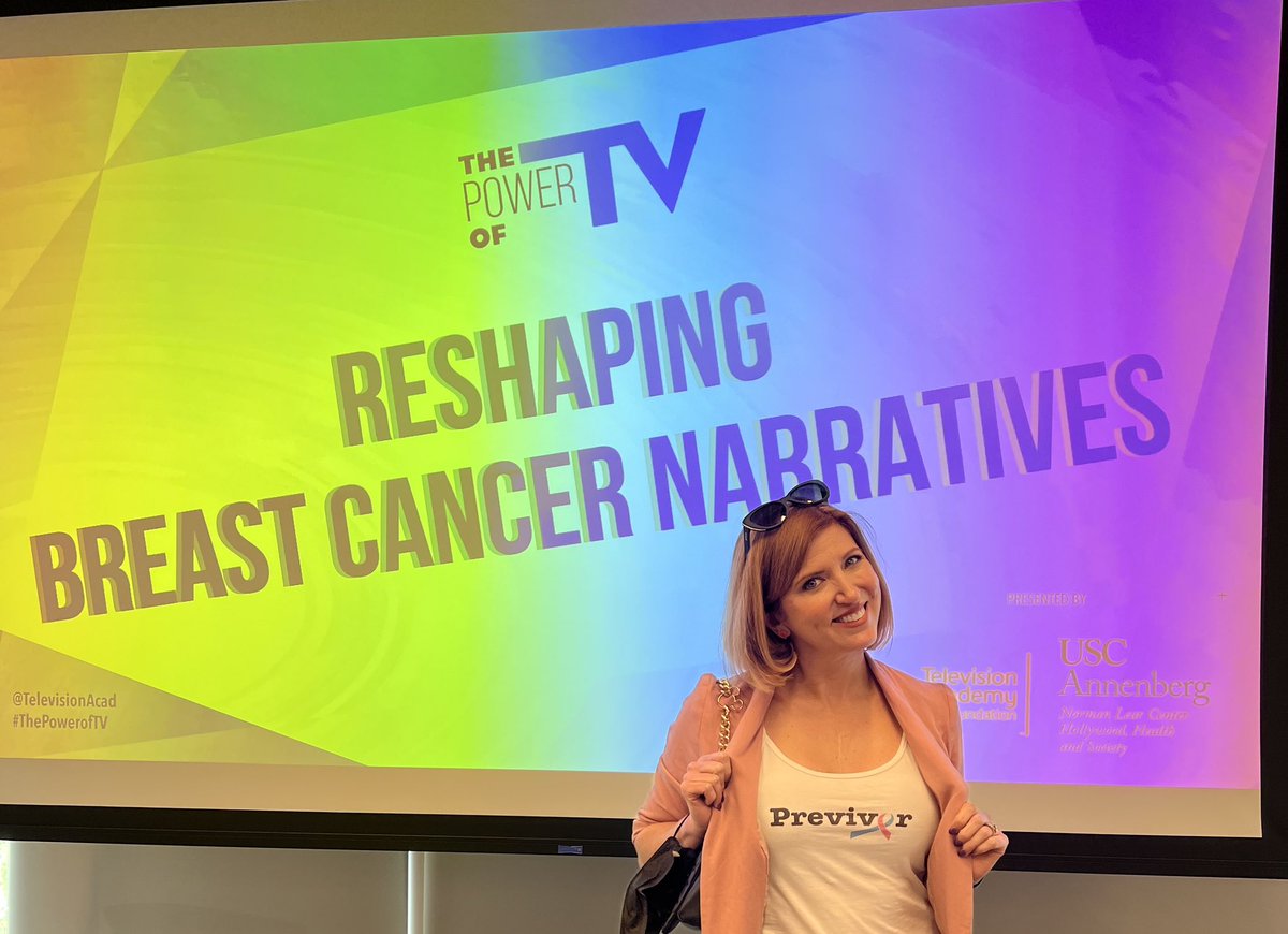 So grateful to <a href="/TelevisionAcad/">Television Academy</a> <a href="/HollywdHealth/">Hollywood, Health & Society</a> for today’s amazing panel on Reshaping Breast Cancer Narratives. We in Hollywood can make a difference by the way we tell stories! Thank you @KristaVernoff @KristiKorzec @internetalena <a href="/carritwigg/">Carri Twigg</a> and Dr Thompson 💕#brca1 #previvor