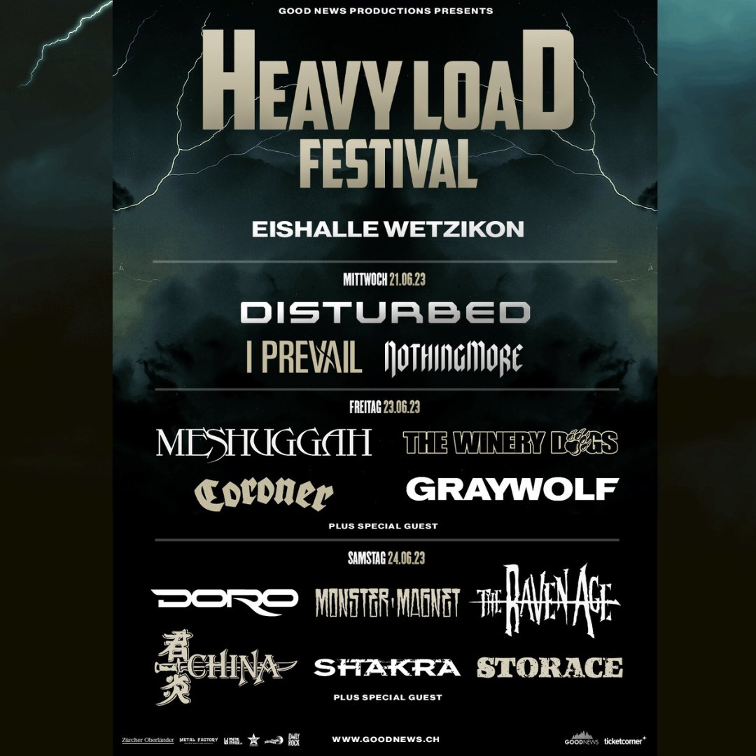 meshuggah's tweet image. Switzerland! See you at HEAVY LOAD Festival 2023 in Wetzikon! 
More information &amp;amp; tickets 🎟 heavyloadfestival.ch
#meshuggah #switzerland #heavyload #festival #immutable