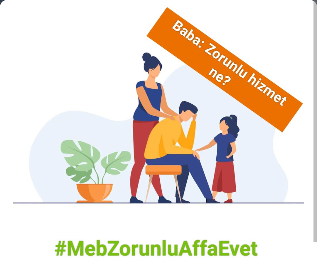 Öğretmenlerimizin yaşadığı mağduriyete artık son verilsin ve zorunlu hizmet affı getirilsin. <a href="/tcmeb/">Millî Eğitim Bakanlığı</a> 
#MebZorunluAffaEvet