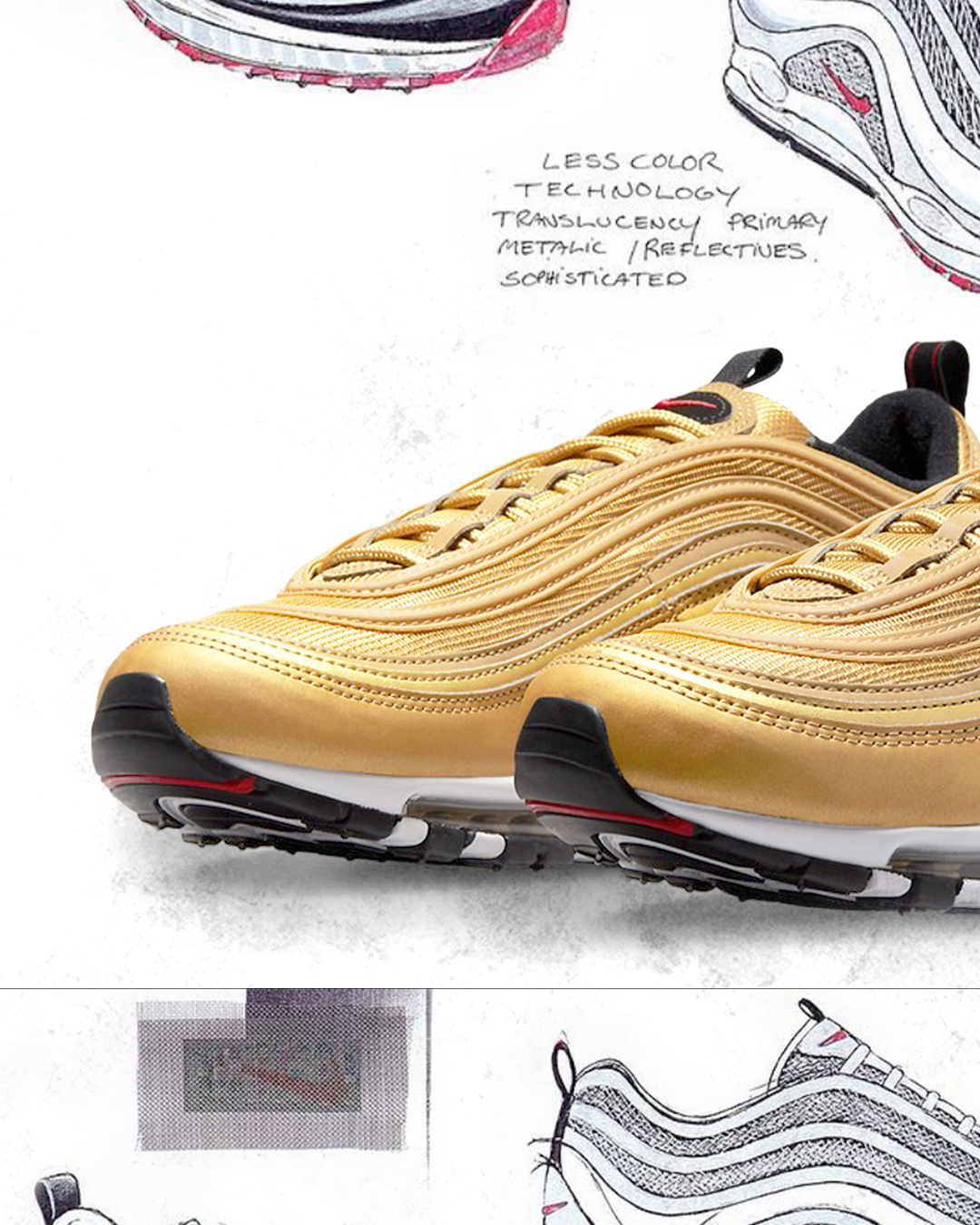 Nike air max sales 97 gold herren