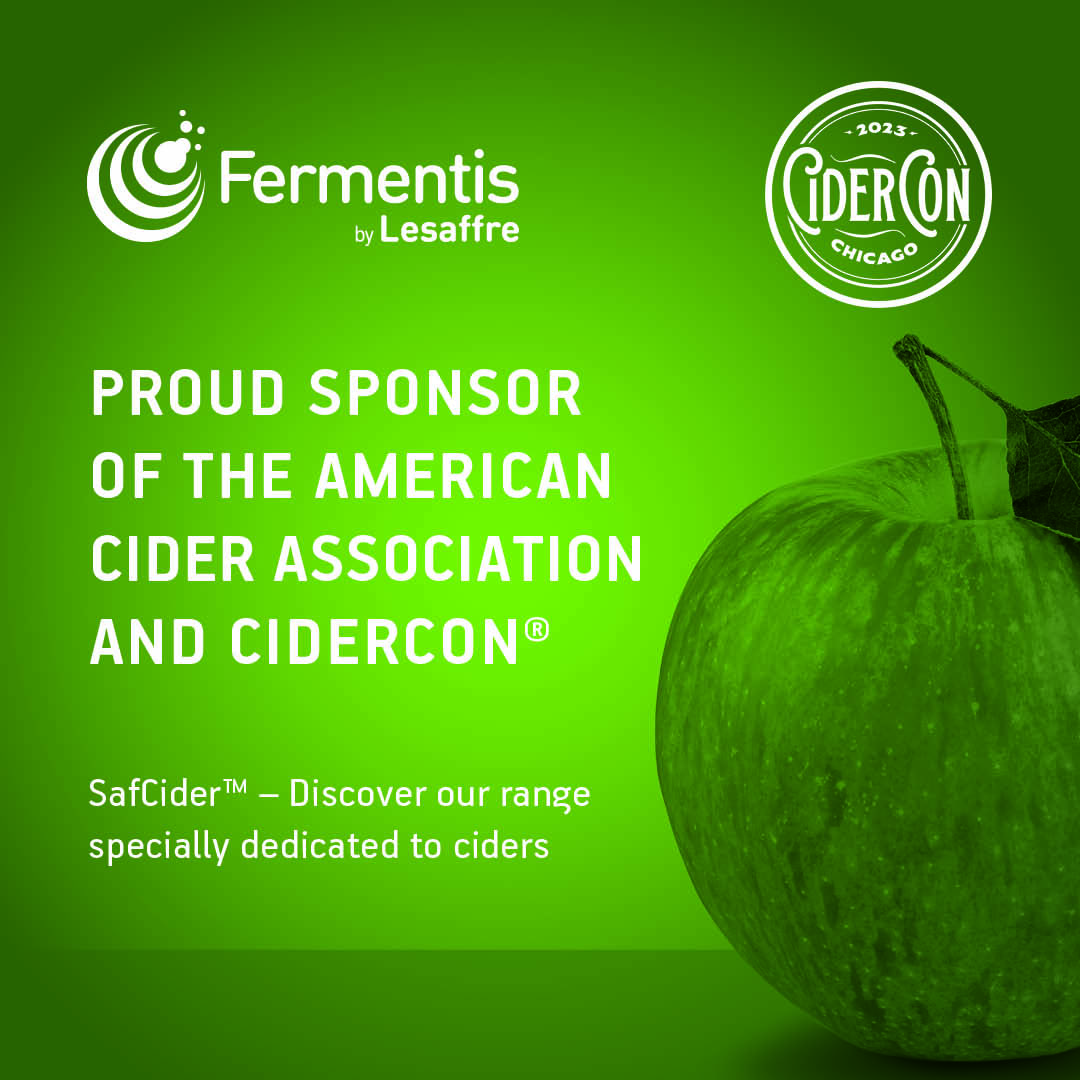 PickCider's tweet image. Thanks to @Fermentis for their support of CiderCon® 2023, the American Cider Association, and the American cider industry! #pickcider #cidercon #cidercon2023 #cidermaker #cidermaking #cider #craftcider #fermentis