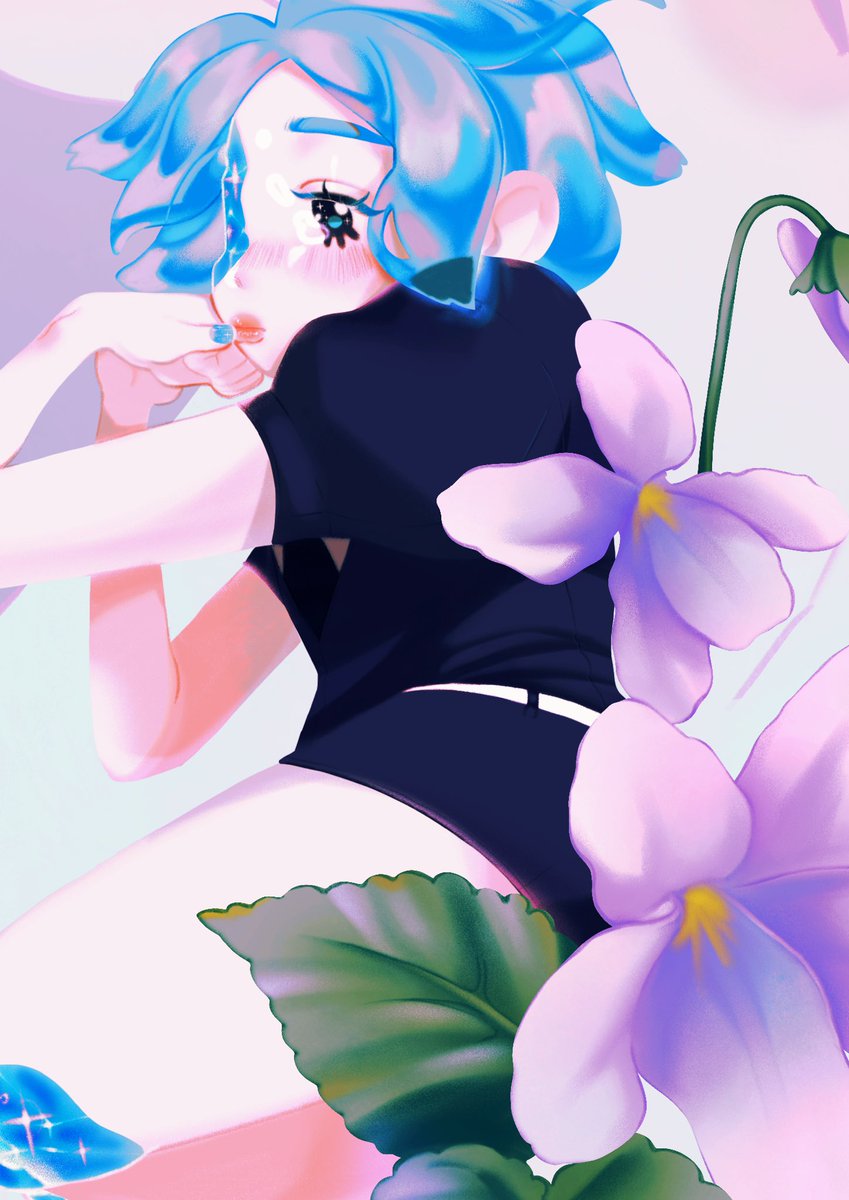 R0BOU's tweet image. was going thru my art yesterday and i realized i never posted my full piece for @HerbariumZine 🌸

still one of my absolute favorite pieces 💫