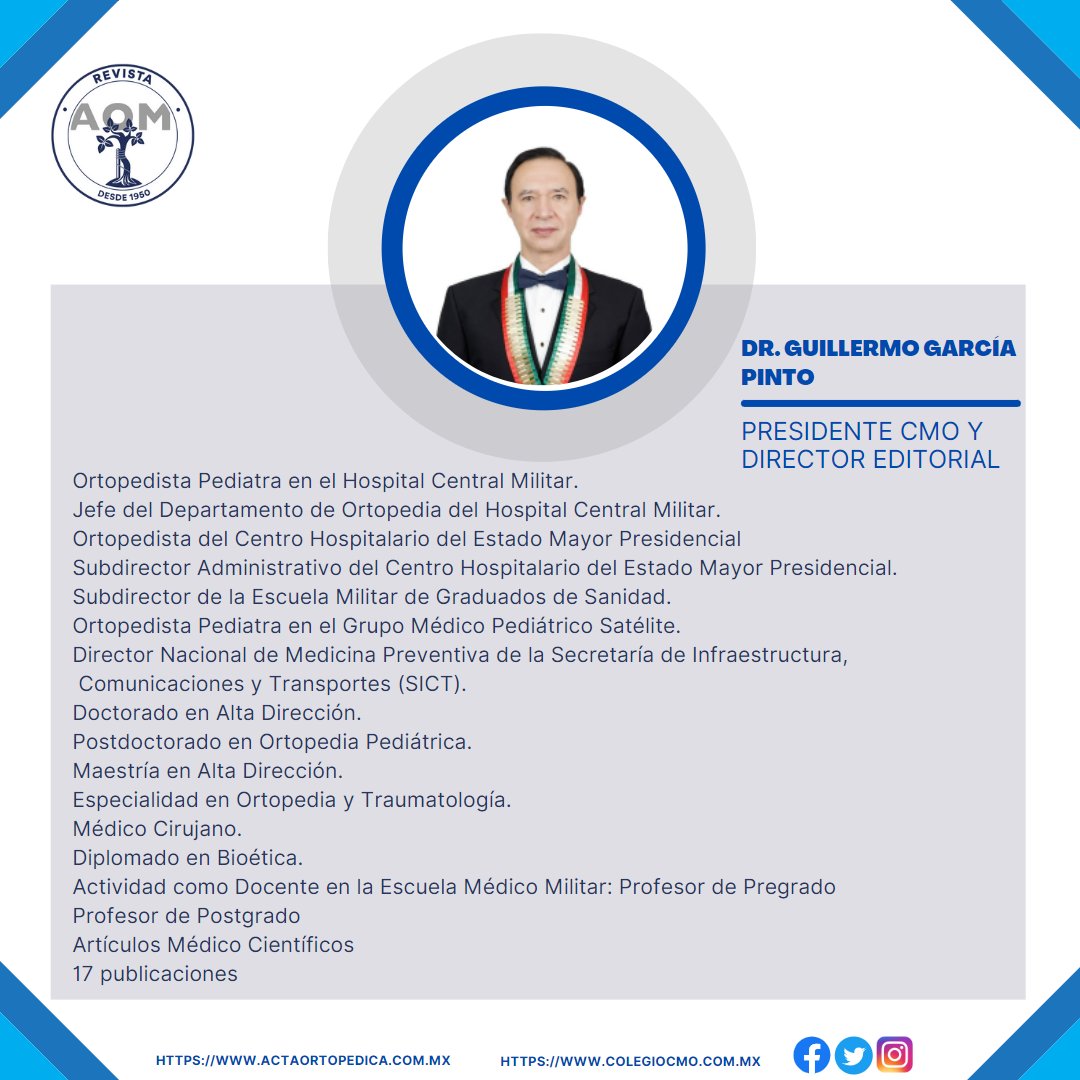 #somosCMO #actaortopédicamexicana #AOM #investigacion #investigacionymedicina #ortopediaytraumatologia #SaludyMedicina #Ortopedia #orthopaedics #orthopedics #orthoresearch #orthotwitter