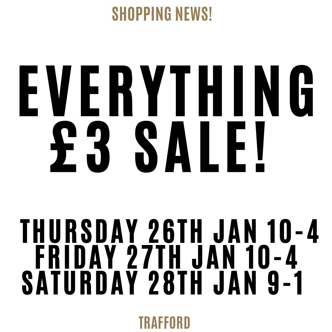 tkltd's tweet image. EVERYTHING £3 SALE! FACE STUFF SEA IN THE STYLE! - mailchi.mp/traffordknitwe…