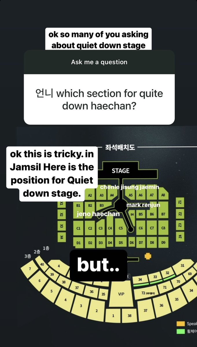 likeglacier's tweet photo. Section quiet down haechan akuarium berdasarkan stage jamsil, posisinya di sayap kiri (pov penonton) tpi ini dg 3 sayap krn di jamsil itu gede 🤧 sedangkan di jkt extended stage sayapnya cuman 2, tapii https://t.co/Klep7H7lly