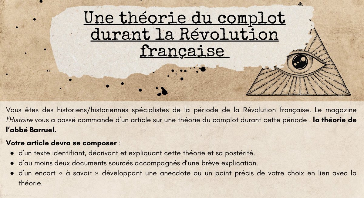 Lenor56221778's tweet image. Pour faire travailler mes 1re sur les phénomènes de contre-vérités en EMC, voilà l’exercice qu’ils ont eu à faire sur la théorie de l’abbé Barruel. Globalement, ça a bien fonctionné et ils ont produit des travaux de qualité. #teamhg

hg-hggsp.my.canva.site/th-orie-du-com…