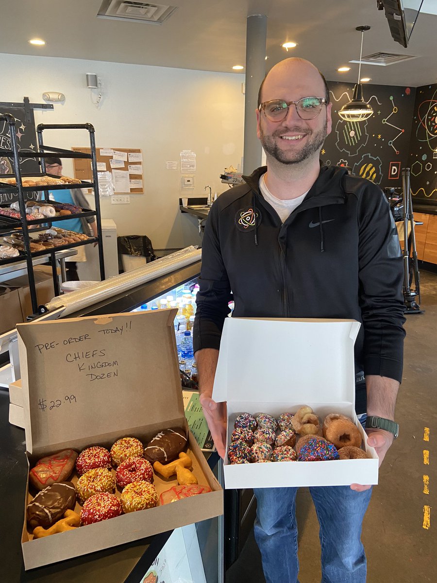I spent the morning at <a href="/donutologykc/">Donutology</a> talking to owner Andrew about the rising cost of eggs 🍩🥚

He says over the last year, the shop’s food costs have gone up 51 percent.

I’ll have more on the impact to business owners <a href="/KSHB41/">KSHB 41 News</a>