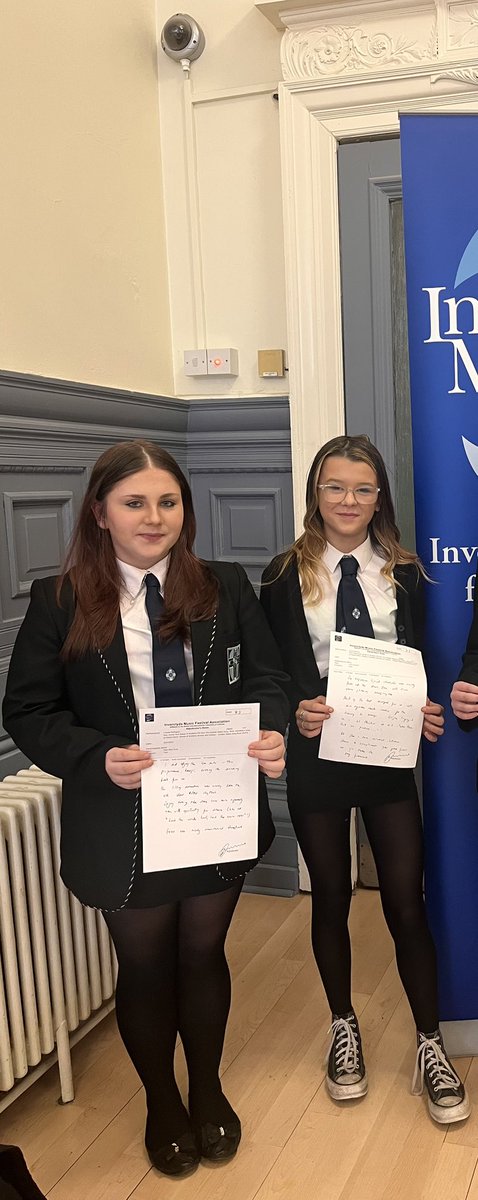Special shout out to kenzi &amp; Eva for their renditions of Skye boat song @ Loch Lomond today <a href="/InverclydeFest/">InverclydeMusicFestival</a> You both really stood out with excellence today in the class! Such strong performances <a href="/ndhsmusicdept/">ndhsmusic</a> 👏👏
