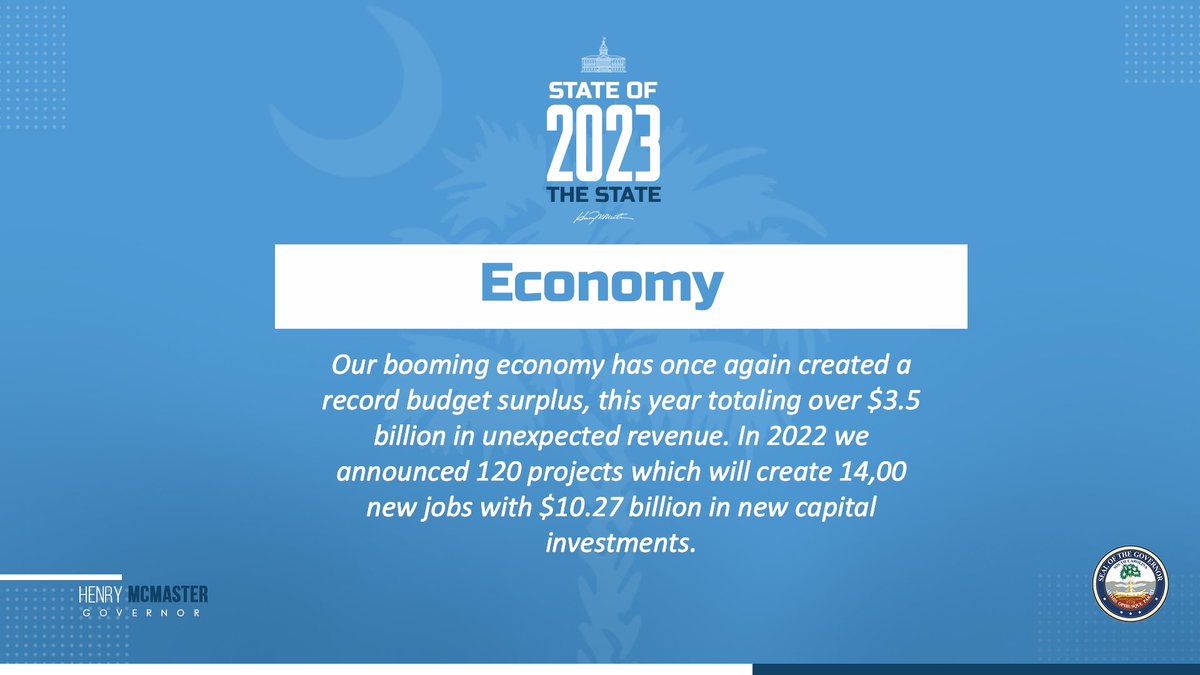 South Carolina is richly blessed with hardworking and talented people. Our quality of life and cultural heritage, abundant natural resources and prosperous economy make us unique and attractive to all.