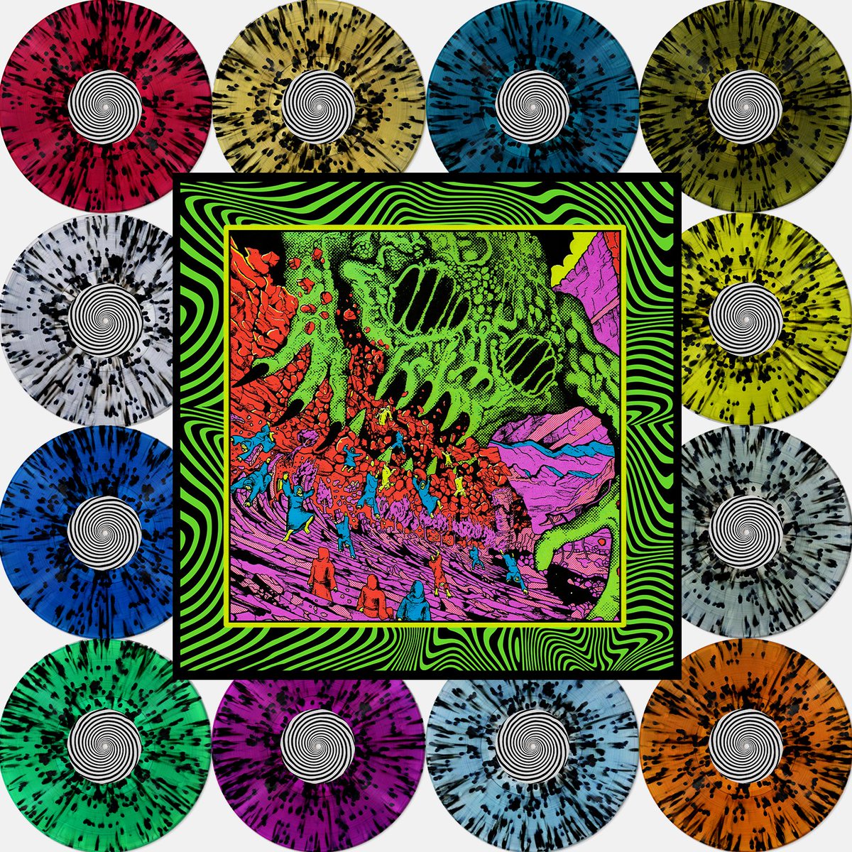 . <a href="/kinggizzard/">King Gizzard</a>  - Live at Red Rocks 2022!

86 tracks pressed on 12 vinyl records! This bootleg was so crazy and so ambitious we had to jump in! Exclusive to levitation.fm and available for pre-order now!

Limited to 1000 Splatter Vinyl Box Sets
