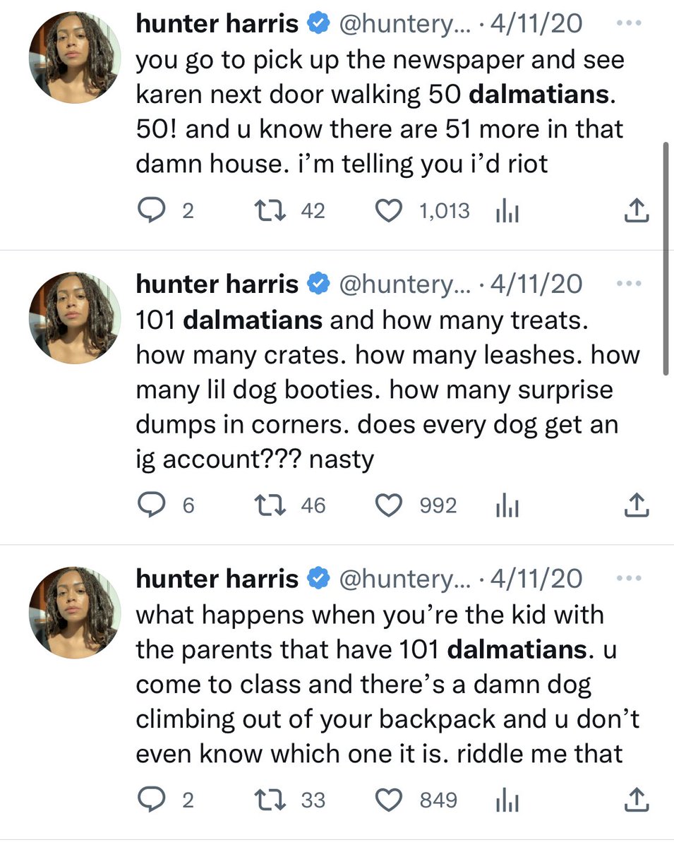 bensolohope's tweet photo. Thinking about the @hunteryharris Dalmatian investigation today https://t.co/lV1Sui0MY6