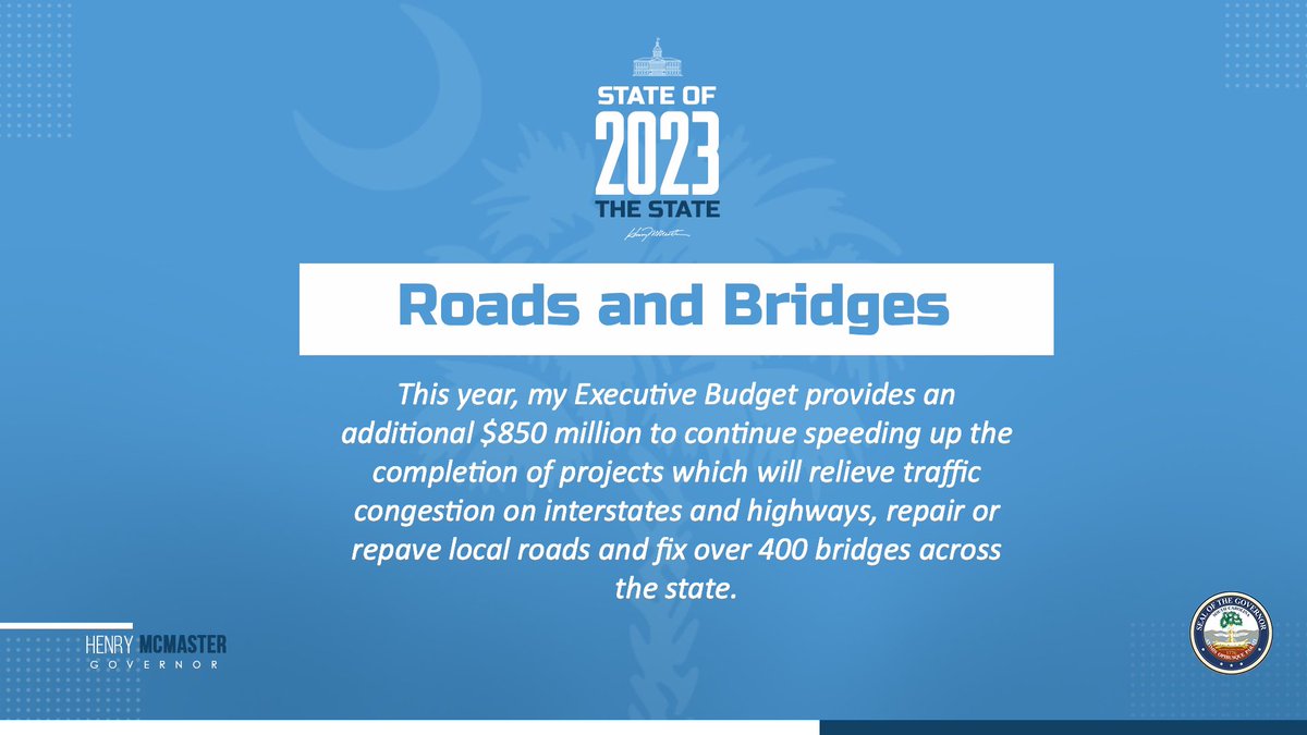 There is no infrastructure more in need of big, bold and continued investment than our state’s roads, bridges, highways, and interstates.