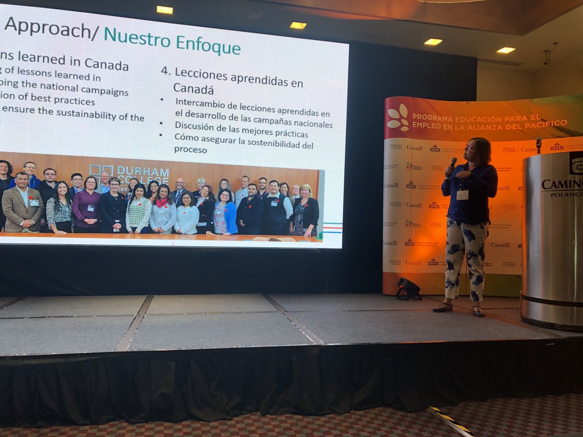 Our Pacific Alliance A.08 project has resulted in 4 national campaigns to promote TVET education (among many other successes!). We’re on location in Mexico City with <a href="/CICan_EPE_AP/">CICan_EPE_AP</a> <a href="/durhamcollege/">Durham College</a> and PA partners to share our approach and discuss plans for sustainability