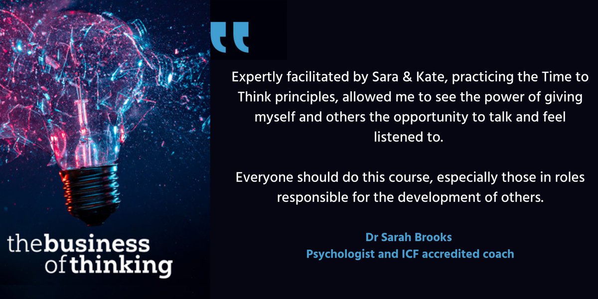 #coaches #facilitators want to transform your practice by listening more &amp; asking better questions? 

Join us in #Manchester 1 &amp; 2nd March and on zoom 22 March

Details thebusinessofthinking.co.uk/courses/the-th…