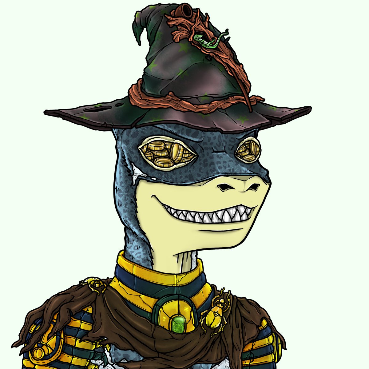 WadeMcmahon's tweet photo. Just another day @ReptilianRenegg #Corrupted #lizardish corrupting awesome lizard art!! Mfers be ready https://t.co/M8uel0kkHj