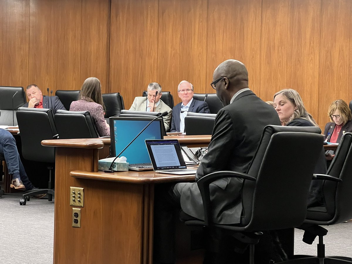 Marahumphrey's tweet photo. CEO designate @ARISE_CCU Dan Johnson testifying at #mnleg #workingforMN https://t.co/t9Sl1muU61