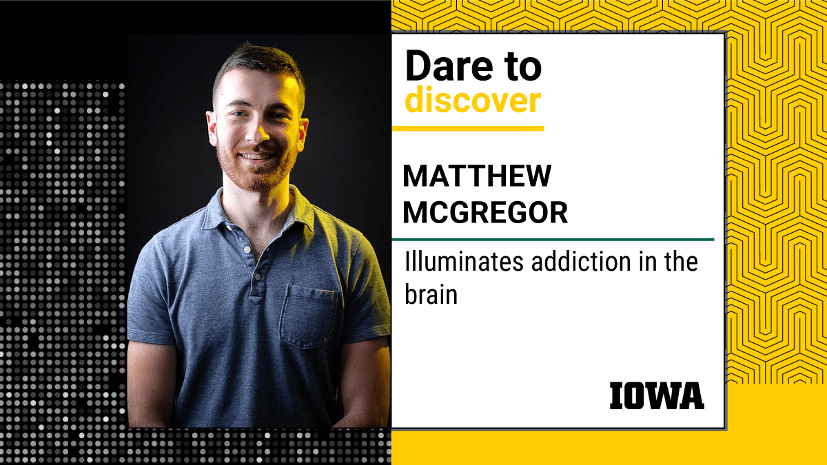 Iowa Neuroscience Institute (@uiowaneuro) on Twitter photo Matthew McGregor, an <a href="/IowaNeuro/">UI Neuro Students</a> student in the <a href="/LalumiereRyan/">Ryan LaLumiere</a> Lab studies the neurobiology of #addiction and relapse. He is working to identify the mechanisms that regulate opioid craving and seeking #DiscoverUI Matthew McGregor, an <a href="/IowaNeuro/">UI Neuro Students</a> student in the <a href="/LalumiereRyan/">Ryan LaLumiere</a> Lab studies the neurobiology of #addiction and relapse. He is working to identify the mechanisms that regulate opioid craving and seeking #DiscoverUI