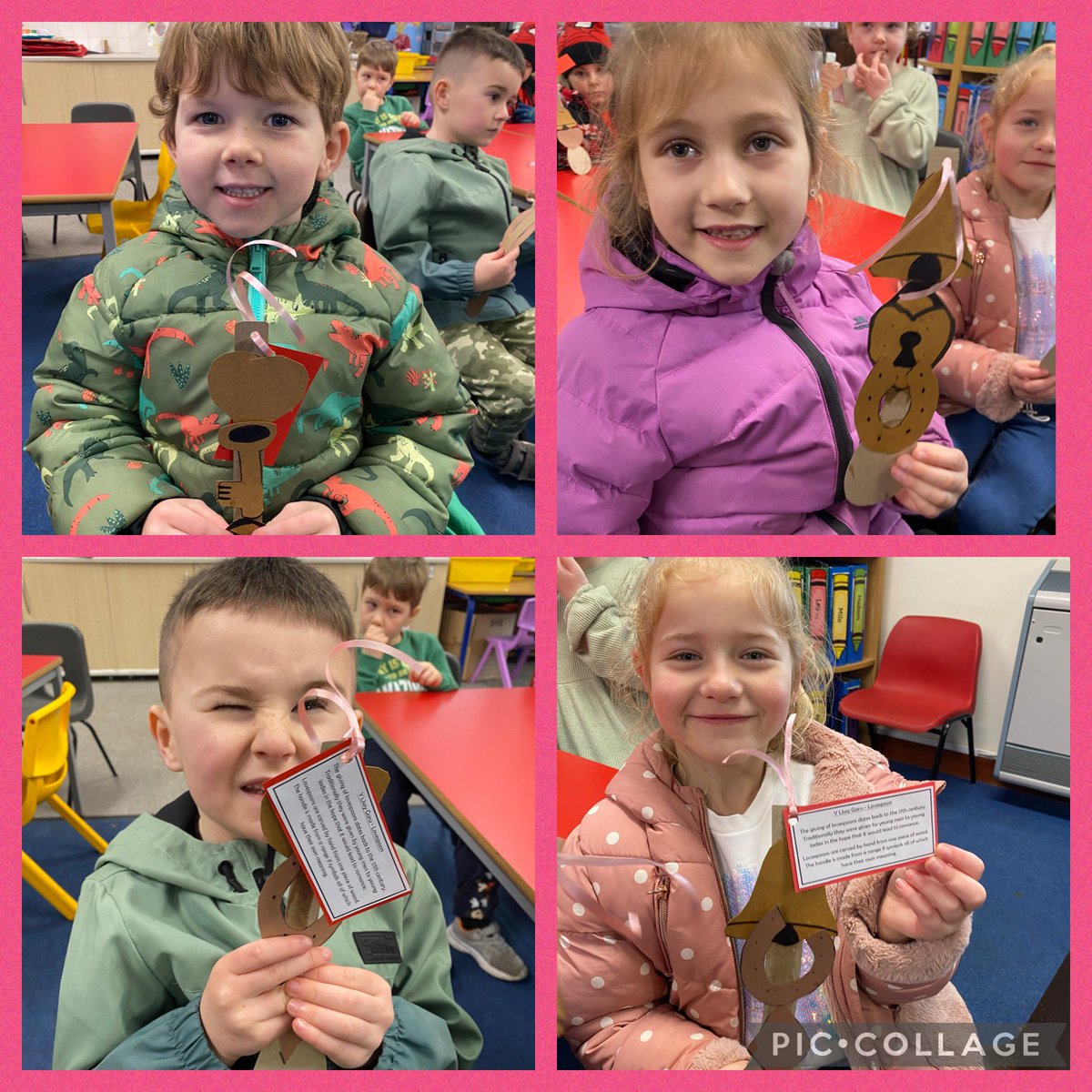 SanSior's tweet photo. Llwy Garu ar gyfer Diwrnod Santes Dwynwen 💕

We made Lovespoons to celebrate Diwrnod Santes Dwynwen 💗 https://t.co/hSNcROiPzc