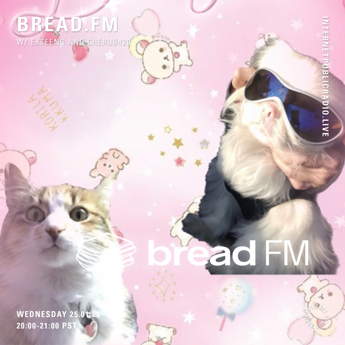 breadsf's tweet image. 𝐓𝐎𝐍𝐈𝐆𝐇𝐓
🍞🥖𝕃𝔼𝕋'𝕊 𝔾𝔼𝕋 𝕋ℍ𝕀𝕊 𝔹anh mi 🥖🍞

we’re back on @internetpradio with power viet duo resident @exteeng &amp;amp; featured guest cherub420 ❣️

wed jan 25, 8pm PDT

🔒keep it locked🔒
internetpublicradio.live