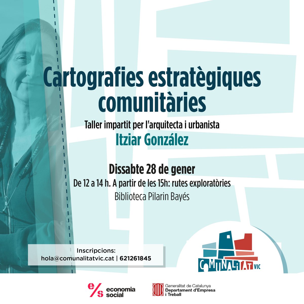ComunalitatVic's tweet photo. 🗺️L’objectiu del taller és analitzar i comprendre aspectes de la realitat dels barris a partir del recull de dades i la seva visualització en cartografies que han de permetre detectar espais on definir intervencions estratègiques per a millorar la qualitat del barri. https://t.co/AKlt1Gj8E6