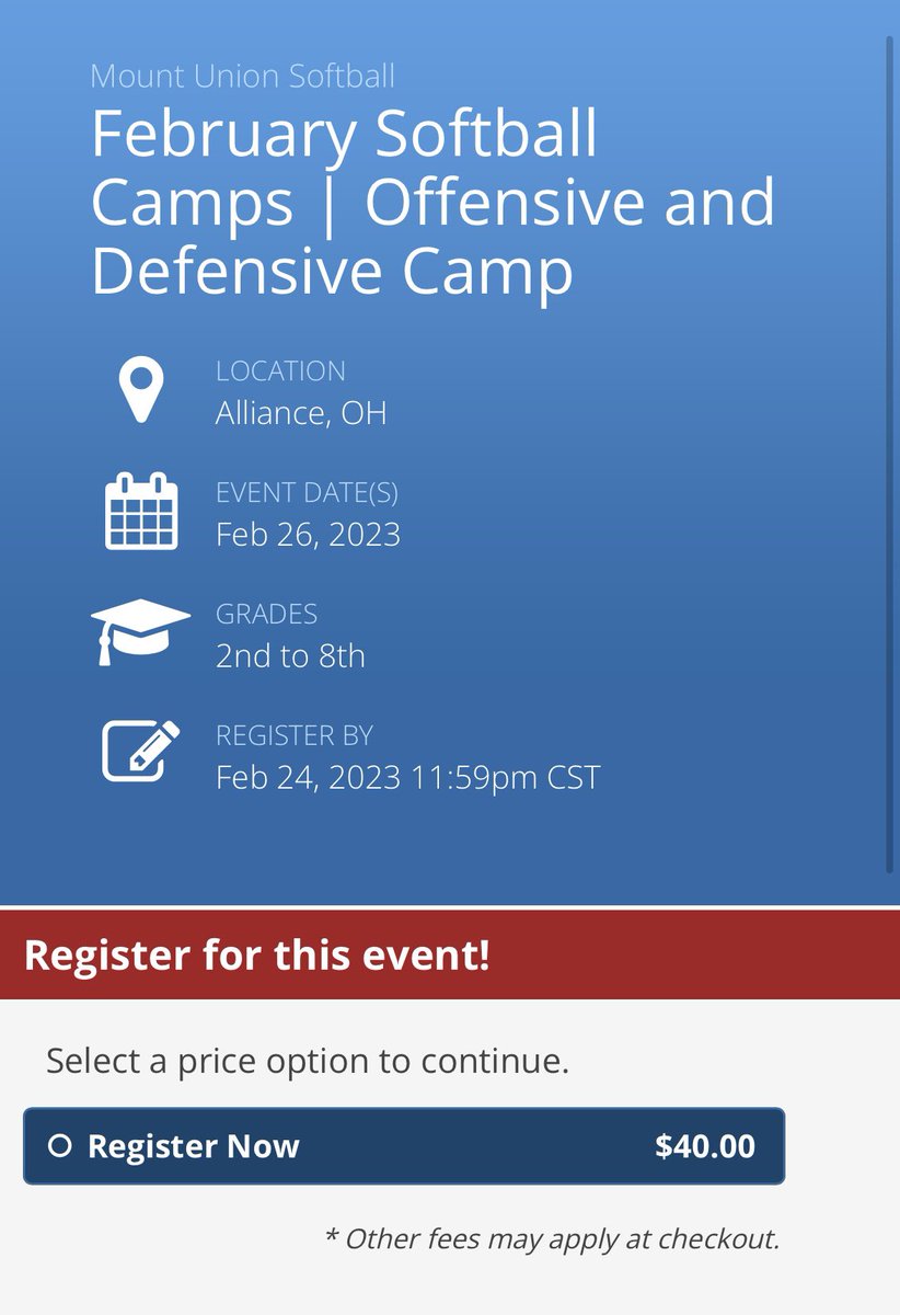 University of Mount Union Softball tweet media