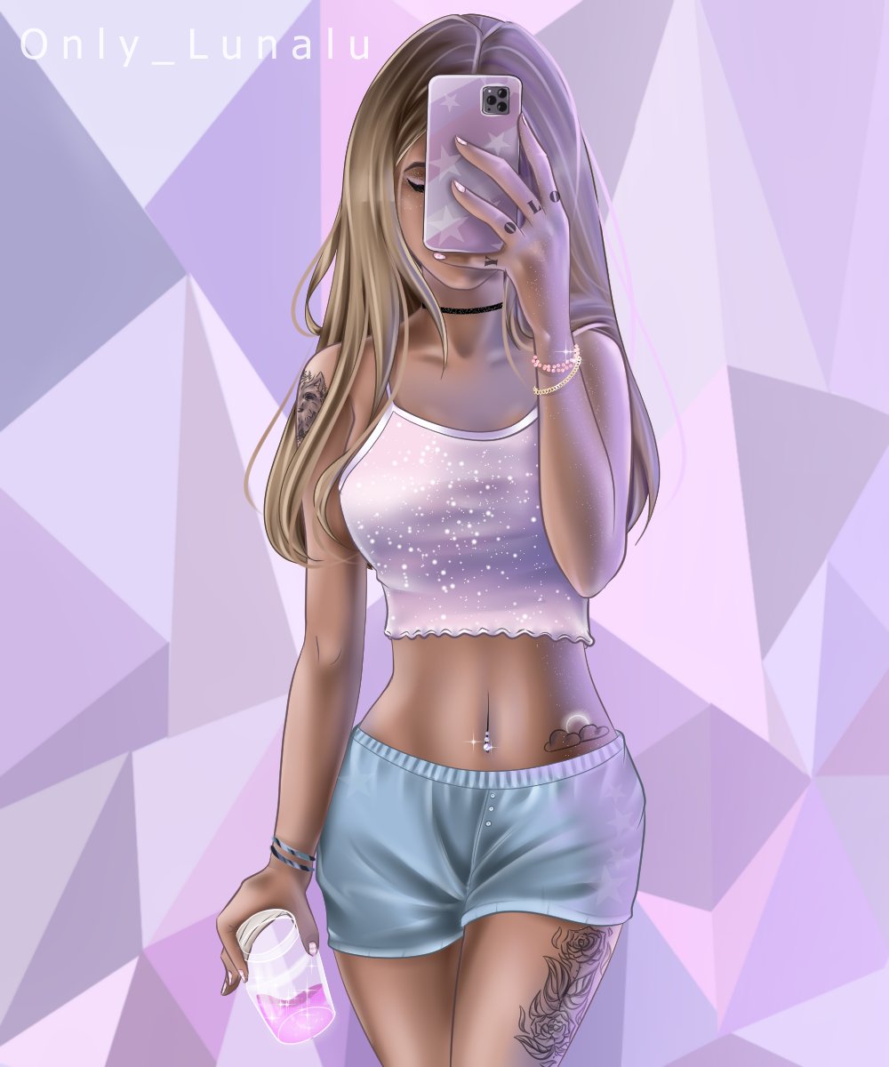 only__Lunalu's tweet photo. I was inspired by the image of
@DaisyKeech 💜
hope that's ok and you like it👀❤

#artwork #art #girl #selfie https://t.co/wOttLOs7CJ
